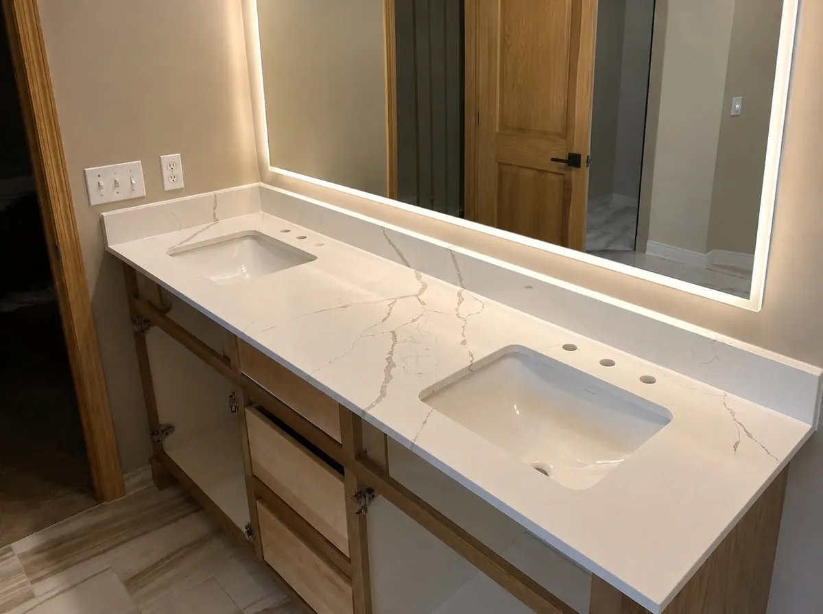 Baño · Tocador Calacatta