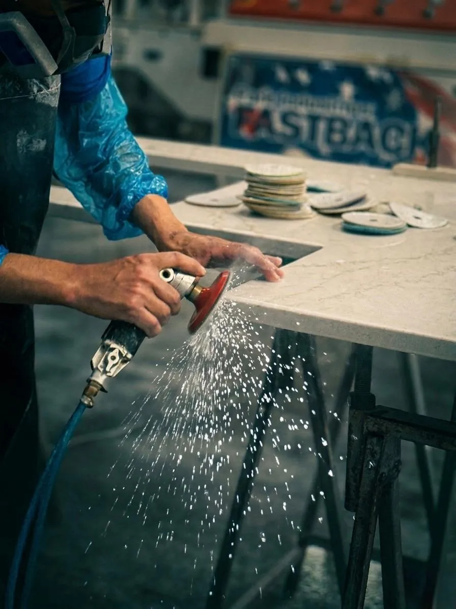 Wet polishing